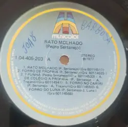 Rato molhado - Selo A