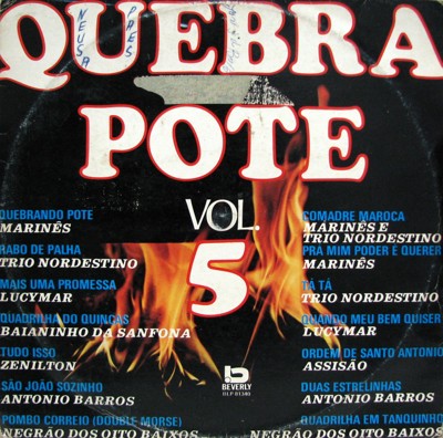 Capa do disco Quebra pote, Volume 5, de Coletânea