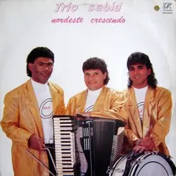 Capa do disco Nordeste crescendo, de Trio Sabiá