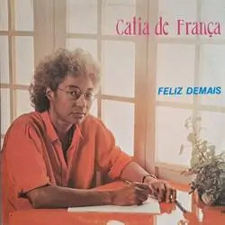 Capa do disco Feliz demais, de Cátia de França