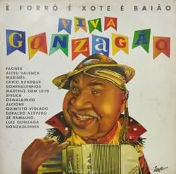 Capa do disco É forró, é xote, é baião, viva Gonzagão, de Coletânea