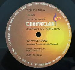 Capa do disco Eu vim de longe / Vou de tutano, de Jackson do Pandeiro