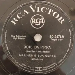 Capa do disco Chote da pipira / Gavião, de Marinês