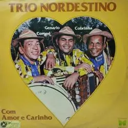 Capa do disco Com amor e carinho, de Trio Nordestino