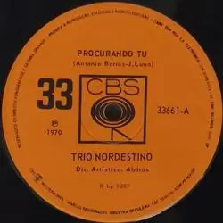 Capa do disco Procurando tu / Mais uma carta, de Trio Nordestino