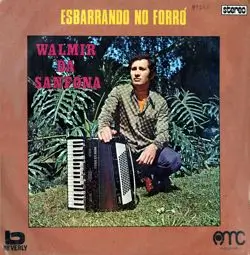 Capa do disco Esbarrando no forró, de Walmir da sanfona